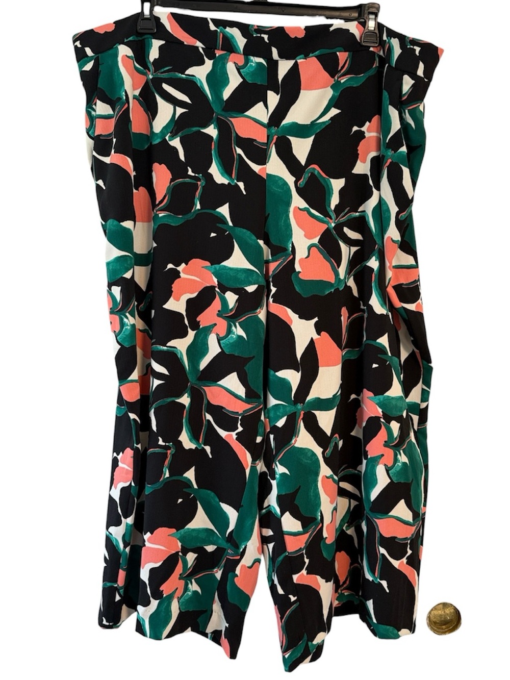 Nine West High Waist Wide Leg Cropped Pants NWT